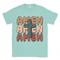 Seafoam amen Classic Tee - MaliasSmallBusiness