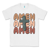 White amen Classic Tee - MaliasSmallBusiness