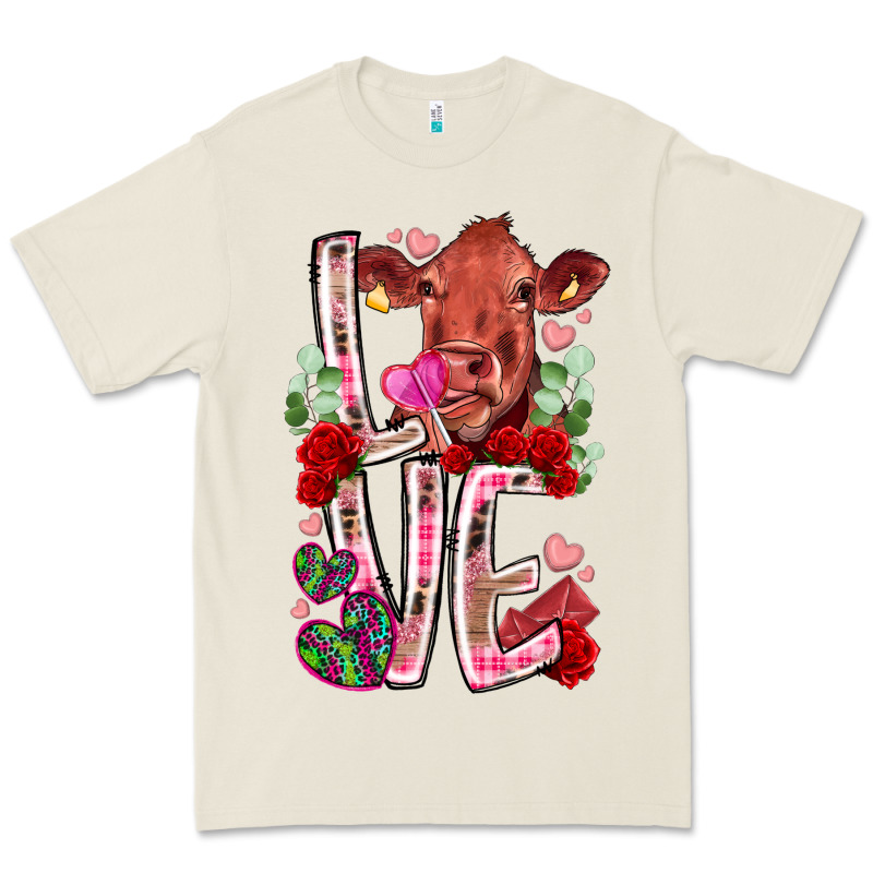 Love Cow Valentine Premium Tee by RacoonDesign | Teevron