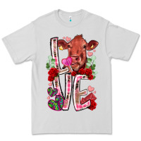 Dove Grey love cow valentine Premium Tee - RacoonDesign