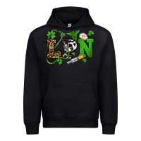 Black St. Patrick's Day LPN Urban Hoodie - OliviaCreatesArt