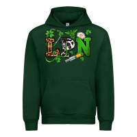 Forest Green St. Patrick's Day LPN Urban Hoodie - OliviaCreatesArt