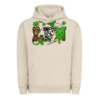 Pigment French Oak St. Patrick's Day LPN Urban Hoodie - OliviaCreatesArt