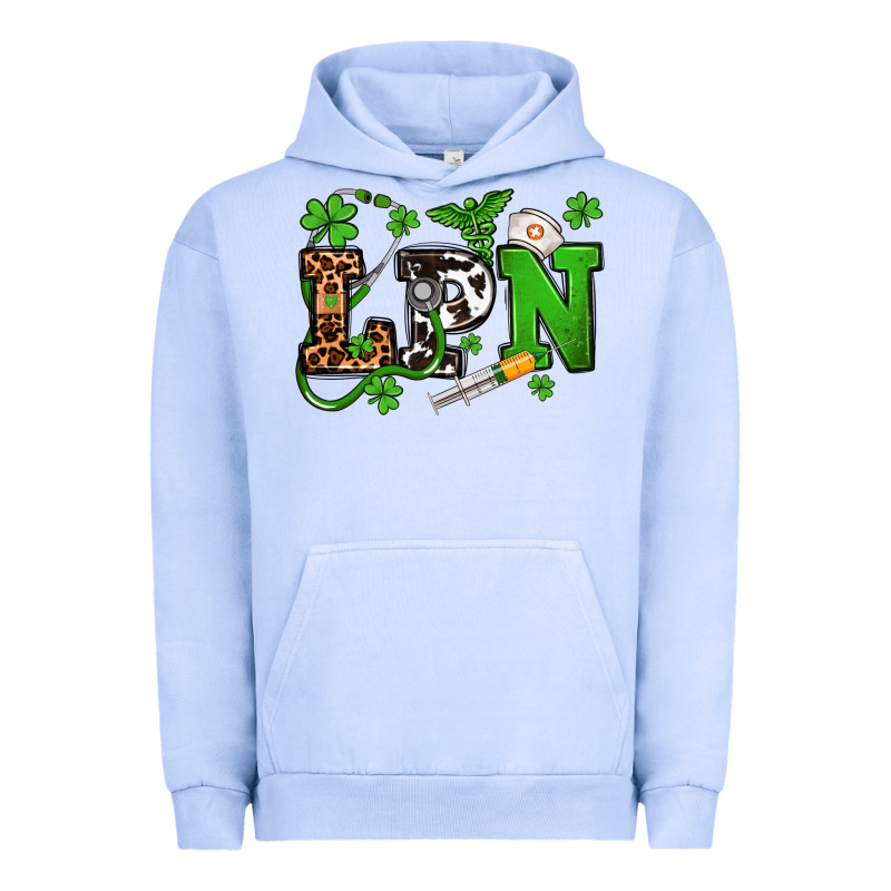 St. Patrick's Day Lpn Urban Hoodie by OliviaCreatesArt | Teevron