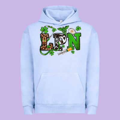 St. Patrick's Day Lpn Urban Hoodie Designed By Oliviacreatesart