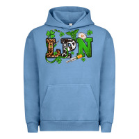 Pigment Pebble Blue St. Patrick's Day LPN Urban Hoodie - OliviaCreatesArt