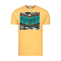 Vintage Mustard western cowhide leopard turquoise fringed Vintage Tee - BarkalooDesign