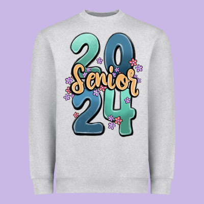 Senior 2024 Heavyweight Sweatshirt Designed By Maliassmallbusiness