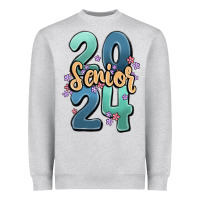 Heather Grey senior 2024 Heavyweight Sweatshirt - MaliasSmallBusiness