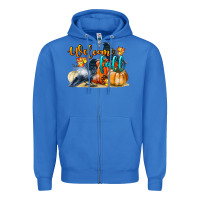 True Royal Welcome Fall With Crow Zipper Hoodie - LillyAllenDesigns
