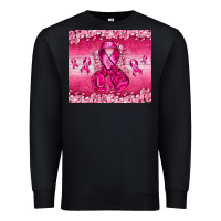 Black Breast Cancer with boxing gloves Premium Sweatshirt - NancyCooperArtShop
