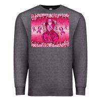Charcoal Heather Breast Cancer with boxing gloves Premium Sweatshirt - NancyCooperArtShop