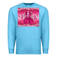 Ocean Blue Breast Cancer with boxing gloves Premium Sweatshirt - NancyCooperArtShop