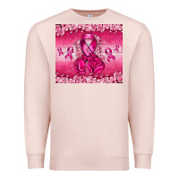 Pale Pink Breast Cancer with boxing gloves Premium Sweatshirt - NancyCooperArtShop
