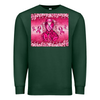 Sports Green Breast Cancer with boxing gloves Premium Sweatshirt - NancyCooperArtShop