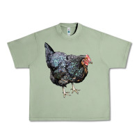 Oil Green jersey giant chicken Urban Heavy Tee - LillyAllenDesigns