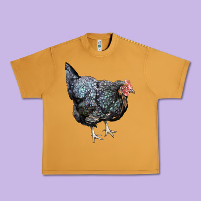 Jersey Giant Chicken Urban Heavy Tee Designed By Lillyallendesigns