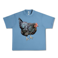 Pebble Blue jersey giant chicken Urban Heavy Tee - LillyAllenDesigns