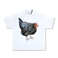 White jersey giant chicken Urban Heavy Tee - LillyAllenDesigns