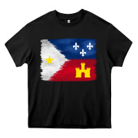 Black louisiana flag background Heavy Core Tee - BarkalooDesign