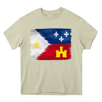 Mossy louisiana flag background Heavy Core Tee - BarkalooDesign