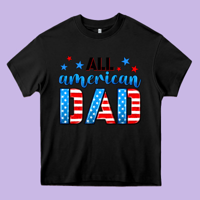 All American Dad Heavy Core Tee Designed By Neo Western