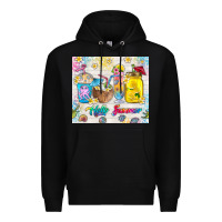 Black hello summer coffee cups Premium Hoodie - TumblerDesignByShophia