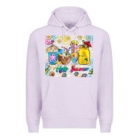 Lilac hello summer coffee cups Premium Hoodie - TumblerDesignByShophia