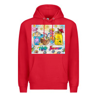 Red hello summer coffee cups Premium Hoodie - TumblerDesignByShophia