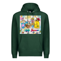 Sports Green hello summer coffee cups Premium Hoodie - TumblerDesignByShophia