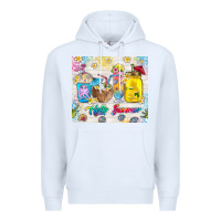 White hello summer coffee cups Premium Hoodie - TumblerDesignByShophia