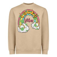 Mushroom lucky vibes Heavyweight Sweatshirt - MaliasSmallBusiness