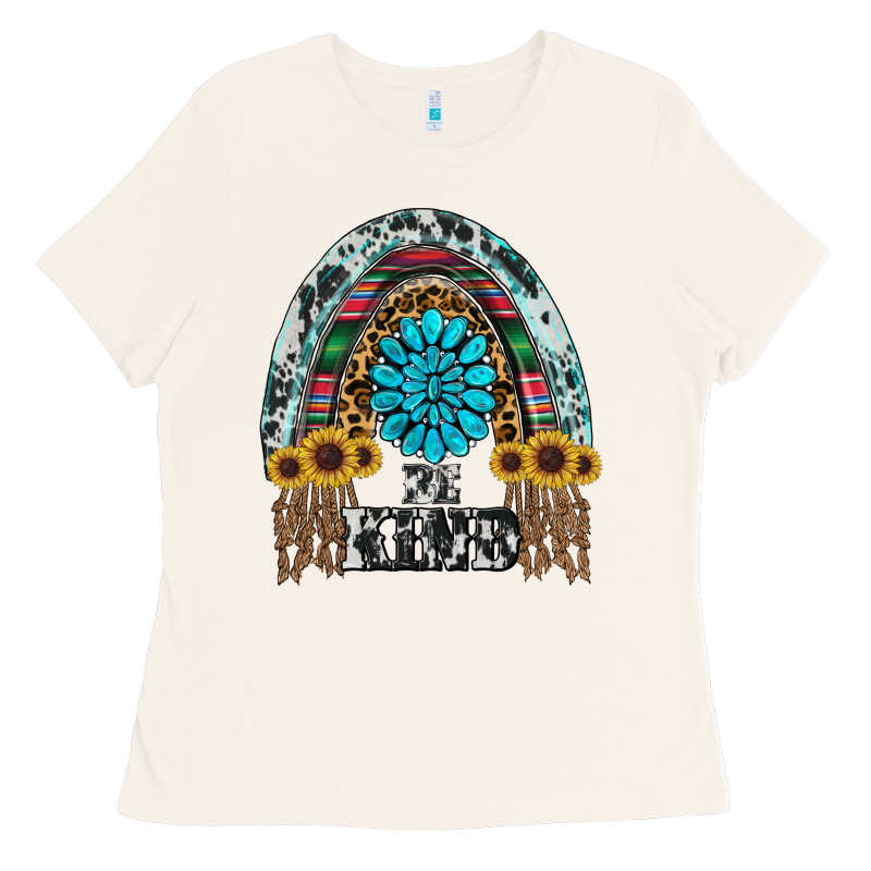 Western Rainbow  Be Kind Ladies Tee by RanaPortraitStore | Teevron