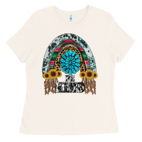Bone western rainbow  be kind Ladies Tee - RanaPortraitStore