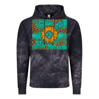 Cloud Black Sunflower Gemstone Leopard Vintage Hoodie - Artiststas
