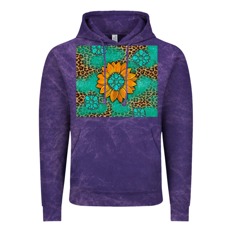 Sunflower Gemstone Leopard Vintage Hoodie by Artiststas | Teevron