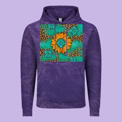Sunflower Gemstone Leopard Vintage Hoodie Designed By Artiststas