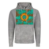Cloud Rock Sunflower Gemstone Leopard Vintage Hoodie - Artiststas