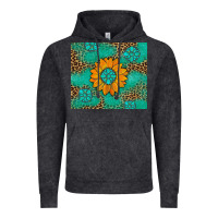 Vintage Black Sunflower Gemstone Leopard Vintage Hoodie - Artiststas