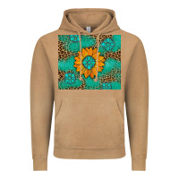 Vintage Camel Sunflower Gemstone Leopard Vintage Hoodie - Artiststas