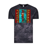 Cloud Black nana highland cow Christmas Vintage Tee - BarkalooDesign