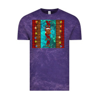 Cloud Purple nana highland cow Christmas Vintage Tee - BarkalooDesign