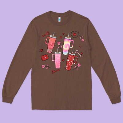Cup Disorder Valentine's Day Long Sleeve Tee Designed By Maliassmallbusiness