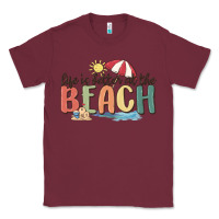 Burgundy life is better at the beach Classic Tee - MaliasSmallBusiness