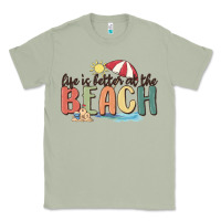 Matcha life is better at the beach Classic Tee - MaliasSmallBusiness