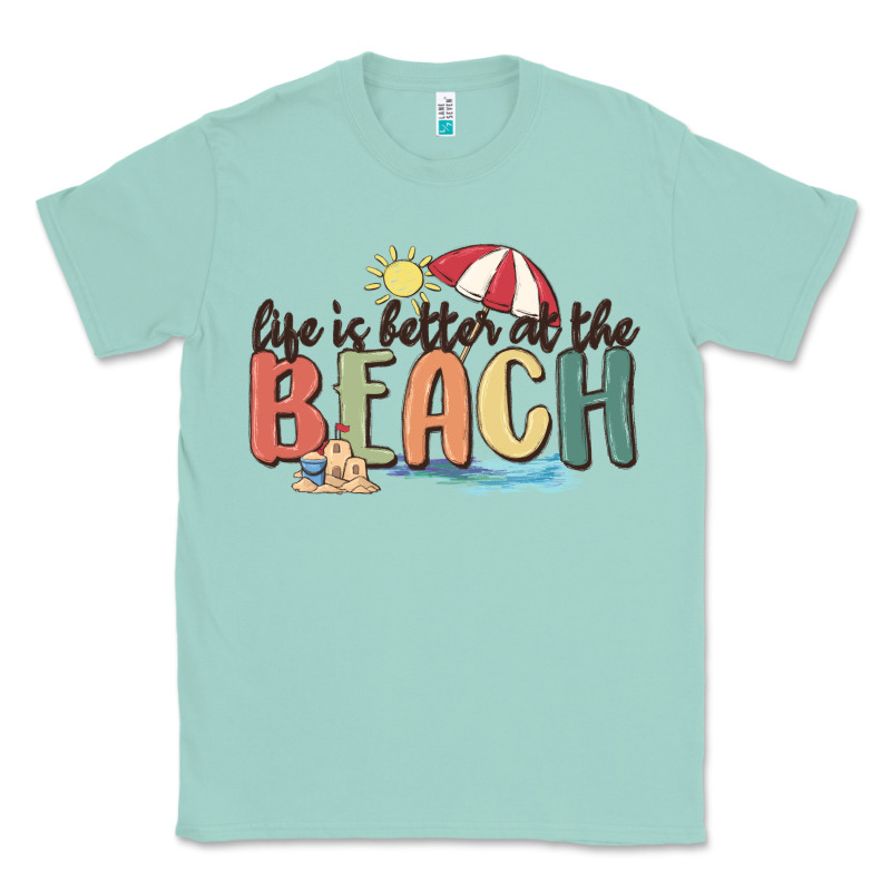 Life Is Better At The Beach Classic Tee by MaliasSmallBusiness | Teevron