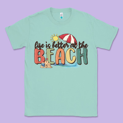 Life Is Better At The Beach Classic Tee Designed By Maliassmallbusiness