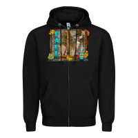 Black White Tailed Buck Fall Zipper Hoodie - LillyAllenDesigns