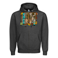Charcoal Heather White Tailed Buck Fall Zipper Hoodie - LillyAllenDesigns
