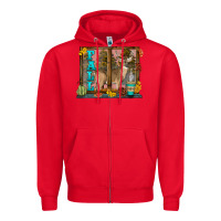 Red White Tailed Buck Fall Zipper Hoodie - LillyAllenDesigns